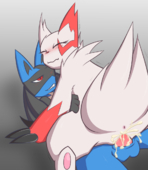 Lucario_(Pokémon) Pokemon Zangoose_(Pokemon) // 940x1080 // 346.0KB // png