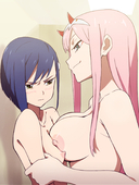 Darling_in_the_FranXX Ichigo_(Darling_in_the_FranXX) Zero_Two // 1200x1600 // 1.1MB // jpg