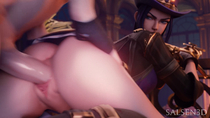 3D Animated Blender Caitlyn League_of_Legends Salsen3d Sound // 1920x1080, 24s // 9.3MB // webm