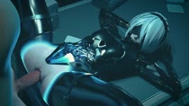 3D Android_2B Animated Blender Nier Nier_Automata Sound gifdoozer // 1280x720 // 9.8MB // webm