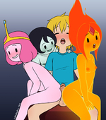 Adventure_Time Finn_the_Human Flame_Princess Marceline_the_Vampire_Queen Princess_Bubblegum cubbychambers // 1056x1200 // 452.1KB // jpg