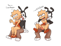 Animaniacs Crossover Lisa_Simpson The_Simpsons Yakko_Warner ta777371 // 1040x780 // 397.5KB // png