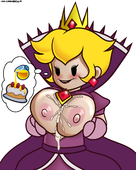 Paper_Mario Paper_Mario:_The_Thousand-Year_Door Princess_Peach Shadow_Queen incogneato // 1200x1500 // 628.9KB // png