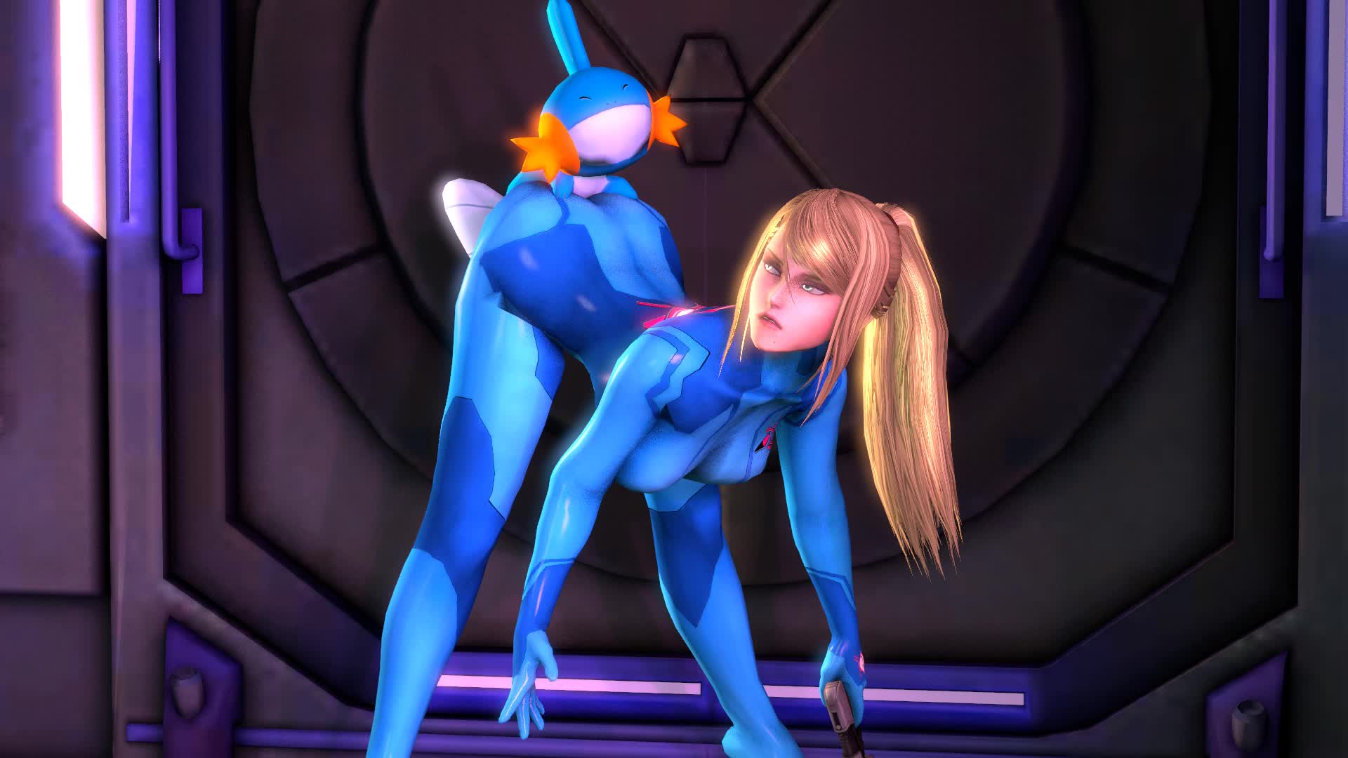 3D Animated Cyrenaic13 Metroid Mudkip Pokemon Samus_Aran // 1920x1080 // 414.8KB // webm