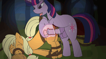 Animated Applejack My_Little_Pony_Friendship_Is_Magic Twilight_Sparkle tentacle-muffins // 1280x720 // 658.2KB // gif
