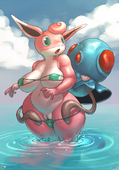 Pokemon Tentacool_(Pokémon) Wigglytuff_(Pokémon) atryl // 840x1200 // 882.5KB // png