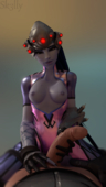 3D Blender Overwatch Sk3lly Widowmaker // 1080x1920 // 1.3MB // png