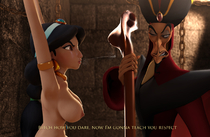 3D Aladdin Blender Crisisbeat Disney_(series) Jafar Princess_Jasmine // 2280x1484 // 1.2MB // jpg