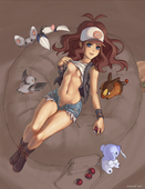 Cubchoo Drilbur Hilda Minccino Pidove Pokemon SefuArt Tepig Toko_(pokemon) Whimsicott // 1075x1392 // 396.7KB // jpg