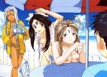 Belldandy Keiichi_Morisato Oh_My_Goddess! Skuld Urd // 1024x735 // 170.6KB // jpg