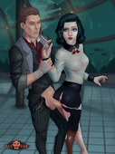 ArcIncub Bioshock_Infinite Booker_DeWitt Elizabeth // 900x1207 // 997.5KB // png