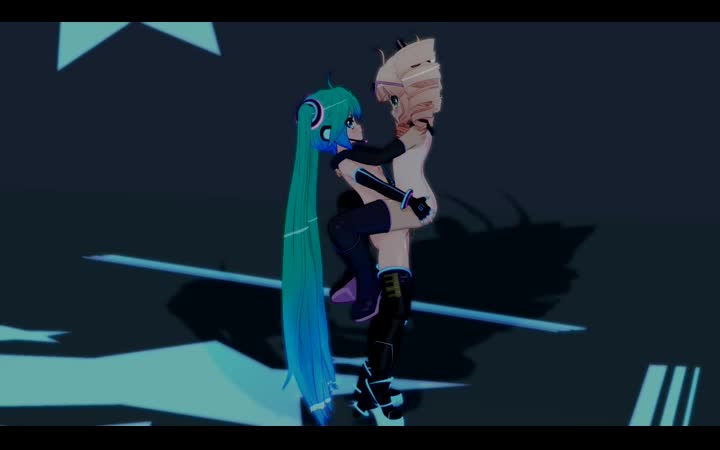 3D Animated Miku_Hatsune Vocaloid gs-mantis // 720x450 // 2.0MB // webm