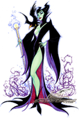 Diablo_(crow) Disney_(series) J_Scott_Campbell Maleficent_(character) Sleeping_Beauty_(film) // 775x1160 // 221.6KB // jpg