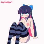 Animated Panty_and_Stocking_with_Garterbelt Stocking scruffmuhgruff // 1120x1120 // 2.2MB // gif