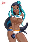 Nessa_(Pokemon) Pokemon Pokemon_Sword_and_Shield karuro-kun // 3000x4000 // 2.1MB // jpg