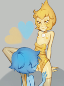 Blue_Pearl Steven_Universe smokyholes yellow_Pearl // 500x669 // 199.3KB // png