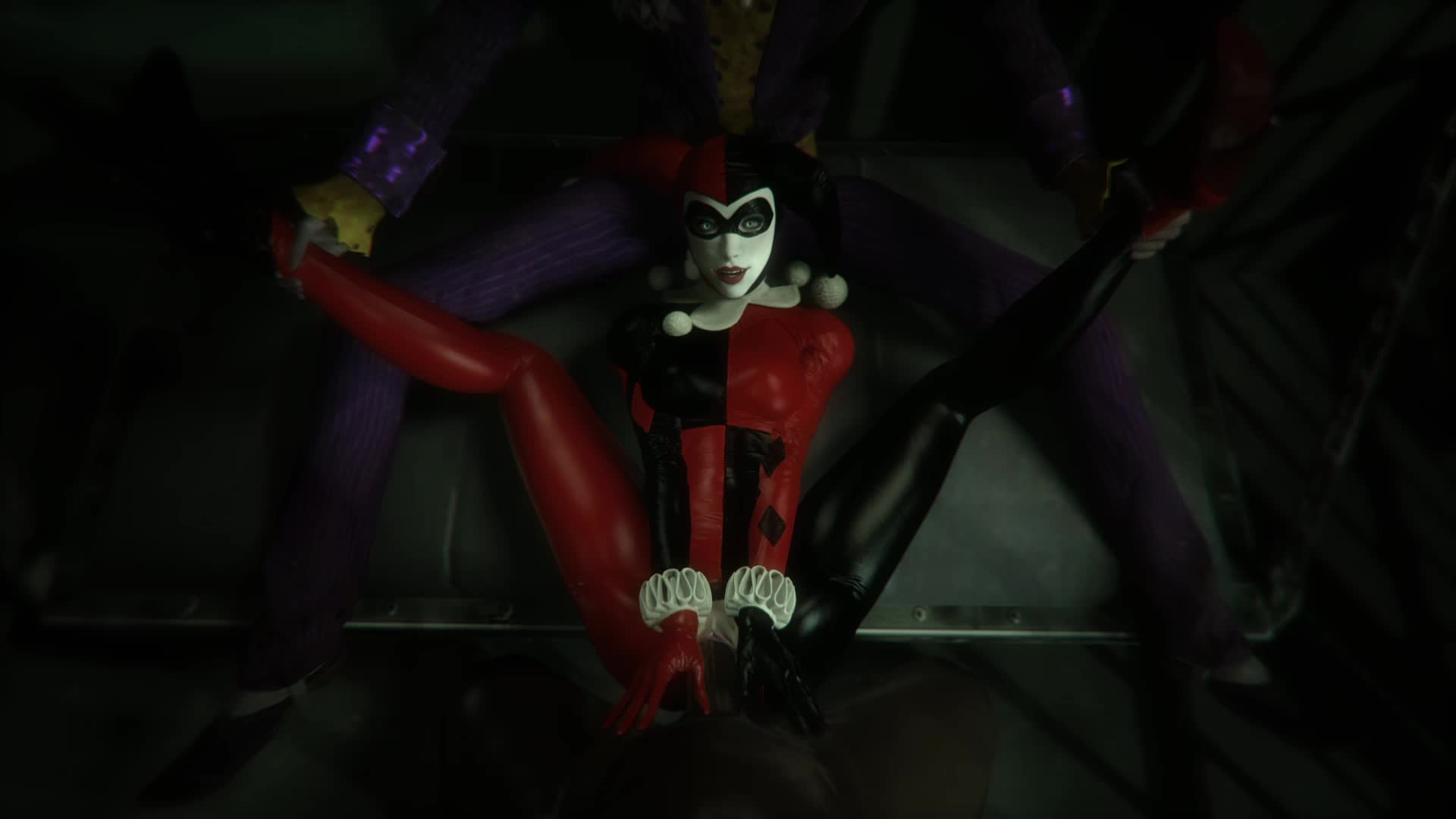 3D Animated Batman_(Series) DC_Comics Harley_Quinn Joker Leeterr Sound Source_Filmmaker // 1920x1080 // 3.7MB // webm