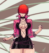 Animated King_of_Fighters Shermie miyata // 600x642 // 2.4MB // gif