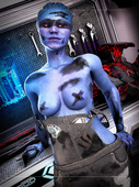 3D Asari Asarimaniac Mass_Effect Mass_Effect_Andromeda Peebee Pelessaria_B'Sayle // 958x1280 // 776.1KB // jpg