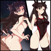 Fate_Stay_Night Tohsaka_Rin harunori_oogami // 2333x2339 // 491.1KB // jpg