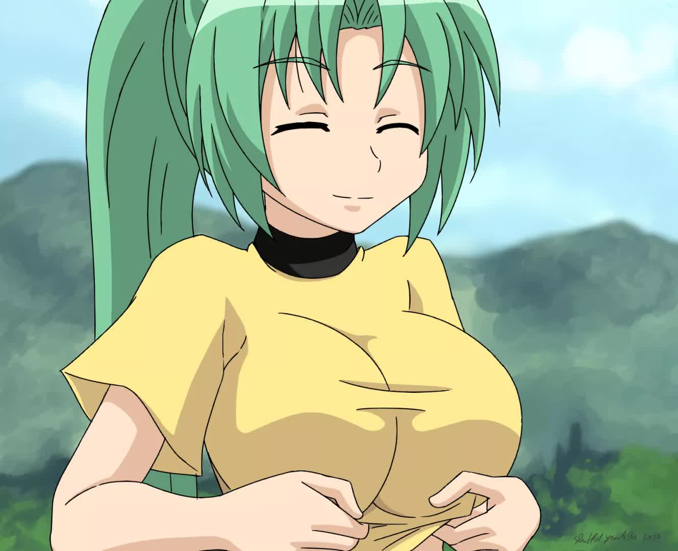 Animated Higurashi_no_Naku_Koro_ni Mion_Sonozaki When_They_Cry // 1329x1080 // 1.5MB // webm