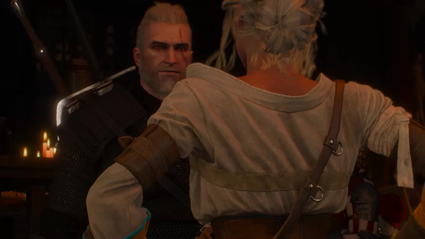 Animated Ciri Geralt_of_Rivia Kayron26 Sound The_Witcher_3:_Wild_Hunt // 1366x768 // 14.9MB // webm