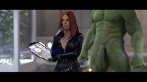 3D Avengers Black_Widow_(Natasha_Romanova) Hulk Marvel_Comics Natasha_Romanova Otacon_(Artist) // 3840x2160 // 4.5MB // jpg