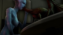 Asari Duke_Nukem Liara_T'Soni Mass_Effect Pregnator Ywelmsfm // 1920x1080 // 729.7KB // jpg