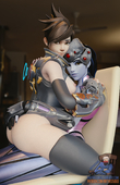 3D Blender Overwatch Tracer Widowmaker batyastudio // 1036x1600 // 576.6KB // jpg