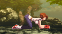 Animated Mugen Sie_Kensou Yuri_Sakazaki // 500x281 // 1.1MB // gif