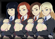 Cho_Chang DragoonRekka Ginny_Weasley Harry_Potter Hermione_Granger Luna_Lovegood // 3508x2480 // 632.1KB // jpg