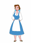 Animated Beauty_and_the_Beast Belle CartoonValley Disney_(series) Helg // 600x840 // 2.6MB // gif