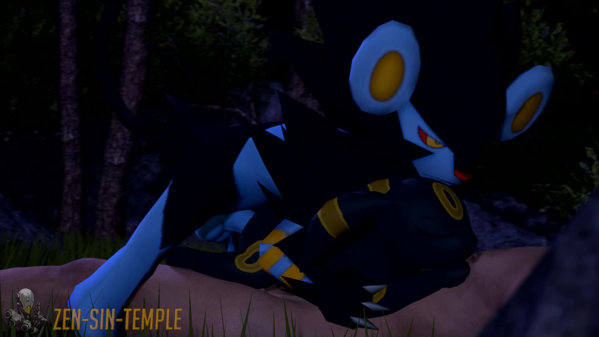 3D Animated Luxray_(Pokémon) Pokemon Source_Filmmaker Umbreon_(Pokémon) // 1920x1080 // 767.1KB // webm