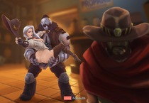 Ashe_(Overwatch) Bob Mccree Overwatch // 1280x883 // 185.3KB // png