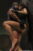 3D Blender Jill_Valentine Leon_Kennedy Resident_Evil Smokescreen117 // 2500x3840 // 8.5MB // png