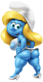 Nikcesco Smurfette The_Smurfs // 638x1200 // 562.3KB // png