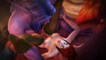 3D Animated Blood_Elf Night_Elf Source_Filmmaker World_of_Warcraft bombowykurczak // 1280x720 // 2.0MB // mp4