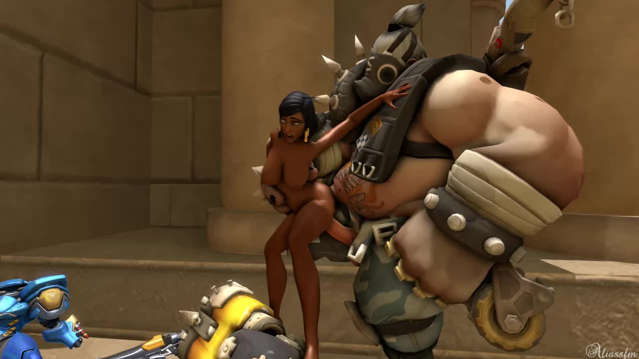 3D Animated Overwatch Pharah Roadhog aliassfm // 1280x720 // 3.1MB // webm