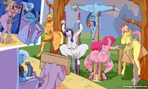 Applejack Creamy_Gravy Fluttershy My_Little_Pony_Friendship_Is_Magic Pinkie_Pie Rarity Trixie_Lulamoon Twilight_Sparkle Wes // 1280x774 // 388.6KB // jpg