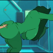 Animated Glassfish Marvel_Comics RubyRedVA She-Hulk_(Jennifer_Walters) Sound // 720x720, 7.5s // 401.7KB // mp4