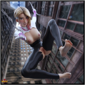 3D Blender Gwen_Stacy SnafuSevSix Spider-Gwen Spider-Man:_Across_the_Spider-Verse Spider-Man_(Series) // 1234x1225 // 2.4MB // png