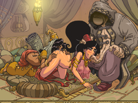 Akabur Aladdin Disney_(series) Genie_(Aladdin) Princess_Jasmine // 800x600 // 516.1KB // png