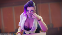 3D Blender EffectsMaster Overwatch Sombra // 1920x1080 // 1.9MB // png