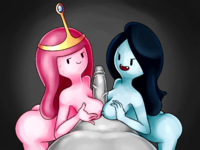 Adventure_Time Marceline_the_Vampire_Queen Princess_Bubblegum lightguy // 1600x1200 // 831.8KB // png