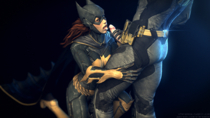 3D Batgirl Batman_(Bruce_Wayne) Batman_Arkham_Knight DC_Comics RedDoe // 1920x1080 // 3.5MB // png