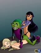 Beast_Boy Blackfire DC_Comics Drawn-Sex Teen_Titans Terra // 803x1024 // 174.3KB // jpg