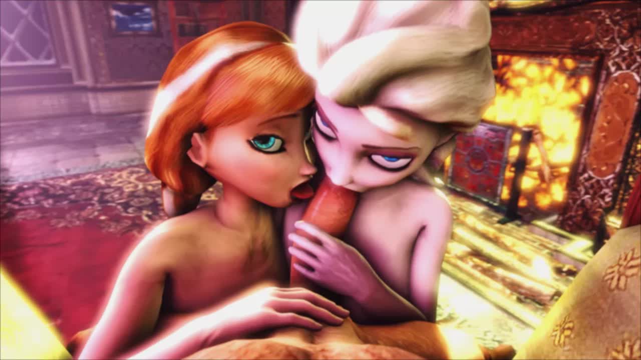 3D Animated Disney_(series) Elsa_the_Snow_Queen Frozen_(film) Princess_Anna Sound Source_Filmmaker jujala // 1280x720 // 2.0MB // webm