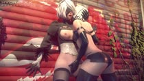 3D Android_2B Android_A2 Animated Nier Nier_Automata Sound hydrafx // 1280x720 // 11.2MB // webm