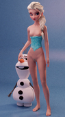 Blender Disney_(series) Elsa_the_Snow_Queen Frozen_(film) Olaf hantzgruber // 806x1440 // 216.0KB // jpg