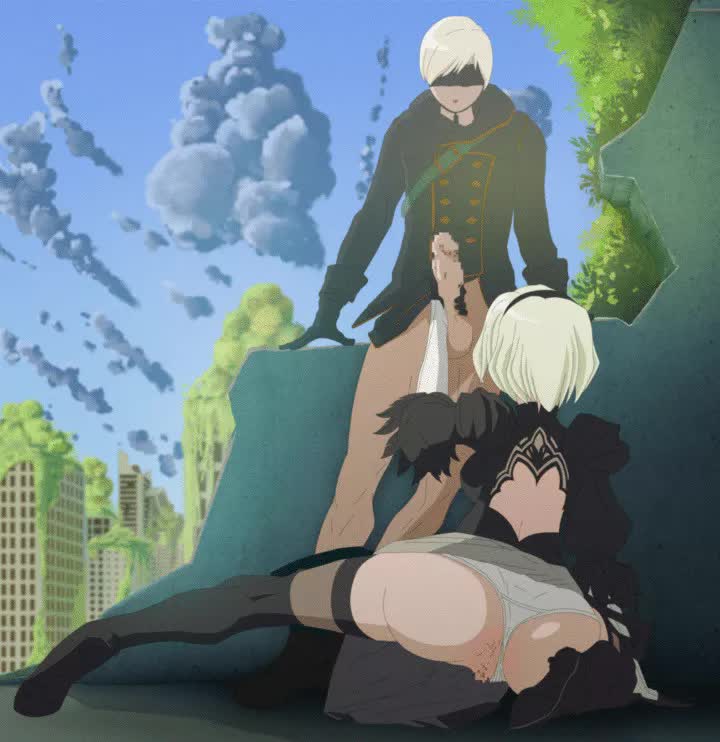Android_2B Android_9S Animated Nier_Automata // 720x742 // 1.7MB // webm